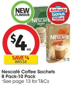 Coles Nescafé Coffee Sachets offer