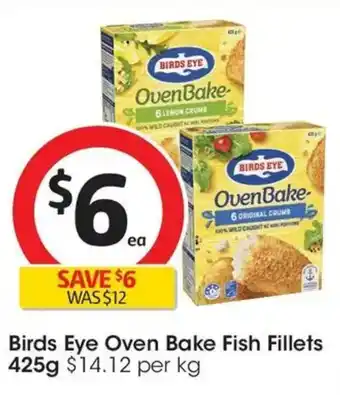 Coles Birds Eye Oven Bake Fish Fillets offer