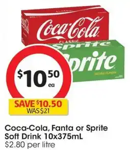 Coles Coca Cola Fanta or Sprite Soft Drink offer