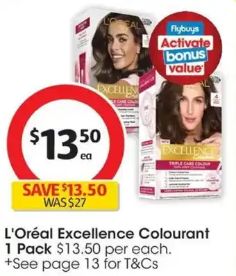 Coles L Oréal Excellence Colourant offer
