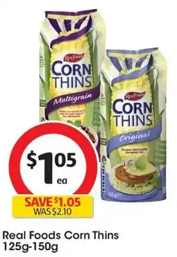 Coles Real Foods Corn Thins offer