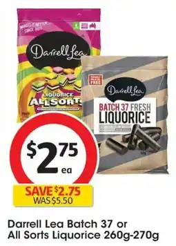 Coles Darrell Lea Batch 37 or All Sorts Liquorice offer
