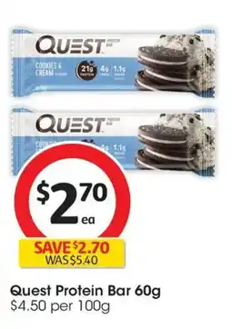 Coles Quest Protein Bar offer