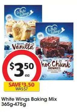 Coles White Wings Baking Mix offer