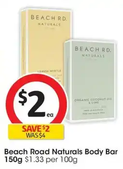 Coles Beach Road Naturals Body Bar offer
