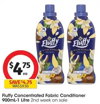 Coles Fluffy Concentrated Fabric Conditioner offer