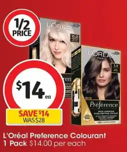 Coles L Oréal Preference Colourant offer