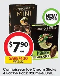 Coles Connoisseur Ice Cream Sticks offer