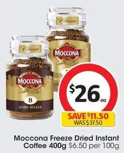 Coles Moccona Freeze Dried Instant Coffee offer