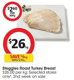 Coles Steggles Roast Turkey Breast offer