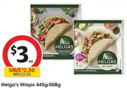 Coles Helgas Wraps offer
