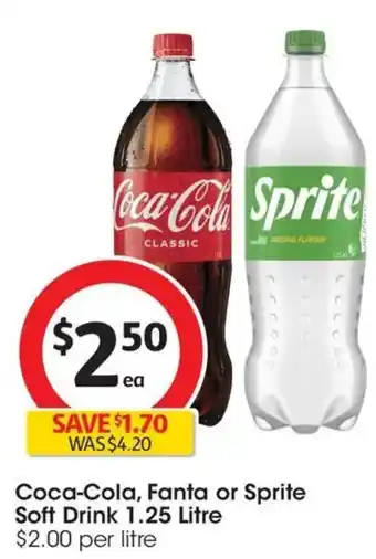 Coles Coca Cola Fanta or Sprite Soft Drink offer