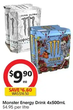 Coles Monster Energy Drink offer
