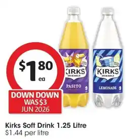 Coles Kirks Soft Drink offer