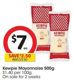 Coles Kewpie Mayonnaise offer