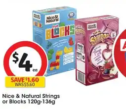 Coles Nice & Natural Strings or Blocks offer
