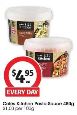 Coles Coles Kitchen Pasta Sauce offer