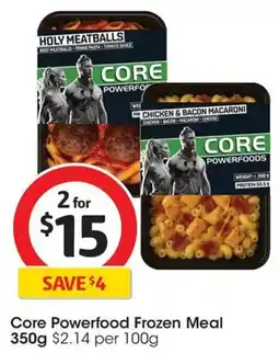 Coles Core Powerfood Frozen Meal offer