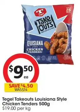 Coles Tegel Takeouts Louisiana Style Chicken Tenders offer