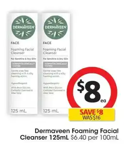 Coles Dermaveen Foaming Facial Cleanser offer