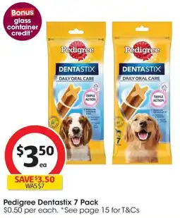 Coles Pedigree Dentastix offer