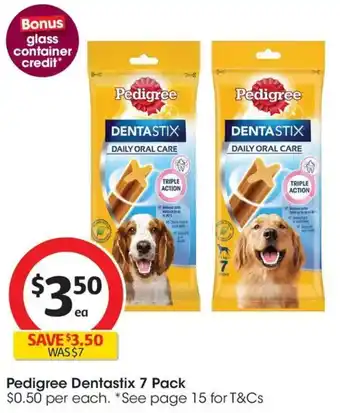 Coles Pedigree Dentastix offer