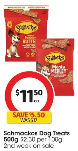 Coles Schmackos Dog Treats offer