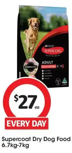 Coles Supercoat Dry Dog Food offer