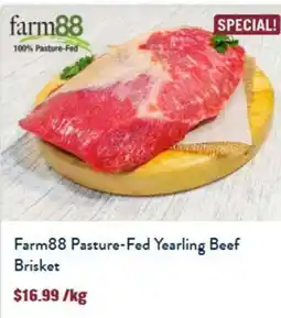 Tasman Butchers Farm88 pasture-fed yearling beef brisket offer