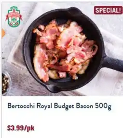 Tasman Butchers Bertocchi royal budget bacon offer
