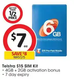 Coles Telstra sim offer