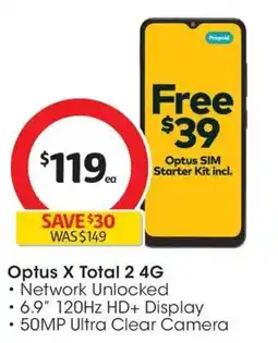 Coles Optus X Total 2 offer