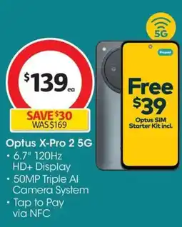 Coles Optus X Pro 2 offer