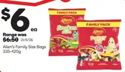 Woolworths Allens Family Size Bags offer