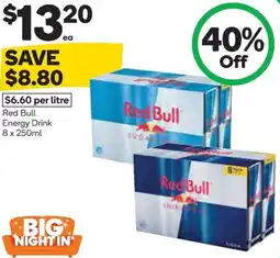 Woolworths Red Bull Energy Drink offer