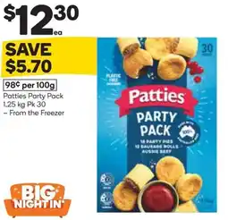 Woolworths Patties Party Pack offer