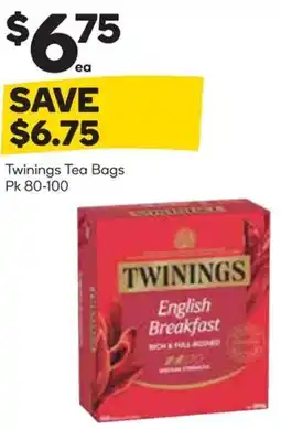 Woolworths Twinings Tea Bags offer