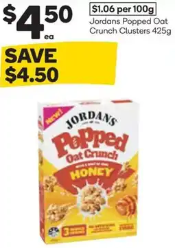 Woolworths Jordans Popped Oat Crunch Clusters offer