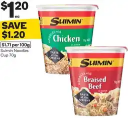 Woolworths Suimin Noodles Cup offer