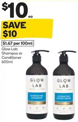 Woolworths Glow Lab Shampoo or Conditioner offer