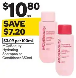Woolworths MCoBeauty Hydrating Shampoo or Conditioner offer