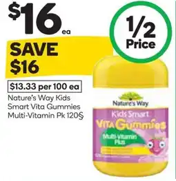 Woolworths Natures Way Kids Smart Vita Gummies Multi Vitamin offer