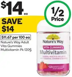 Woolworths Natures Way Adult Vita Gummies Multivitamin offer
