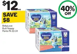 Woolworths BabyLove Bulk Nappy Pants offer