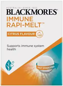Pharmacy Best Buys Blackmores Immune Rapi-Melt 60 Tablets offer