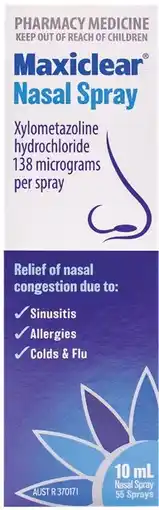 Pharmacist Advice Maxiclear Nasal Spray offer