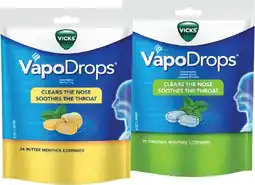 Pharmacist Advice Vicks VapoDrops Butter Menthol or Original Menthol 24 Lozenges offer