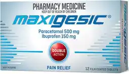 Pharmacy Best Buys Maxigesic Double Action 12 Tablets offer