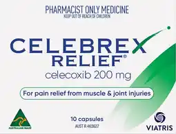Pharmacy Best Buys Celebrex Relief Celecoxib 200mg 10 Capsules offer