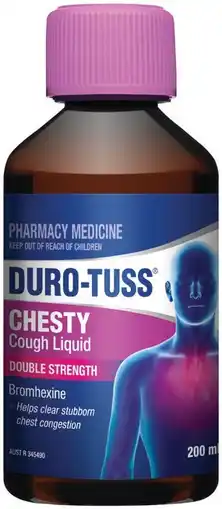 Pharmacist Advice Duro-Tuss Chesty Cough Liquid Double Strength offer
